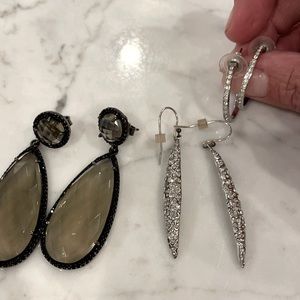 Bundle of 3 pairs of earrings incl Alexis Bitar